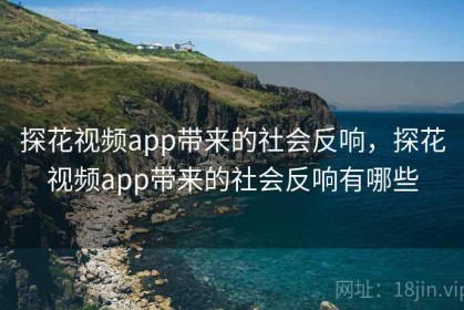 探花视频app带来的社会反响，探花视频app带来的社会反响有哪些