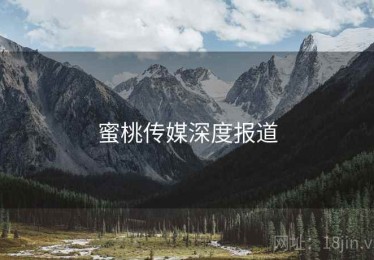 蜜桃传媒深度报道