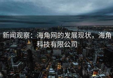 新闻观察：海角网的发展现状，海角科技有限公司