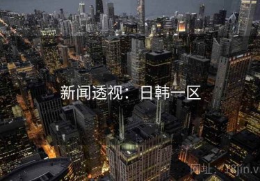新闻透视：日韩一区