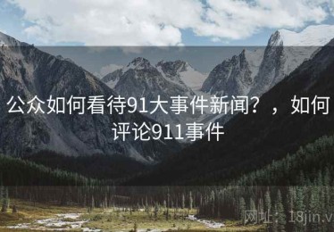 公众如何看待91大事件新闻？，如何评论911事件