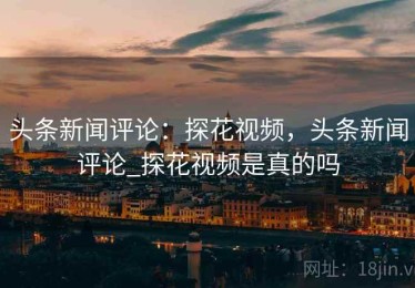 头条新闻评论：探花视频，头条新闻评论_探花视频是真的吗