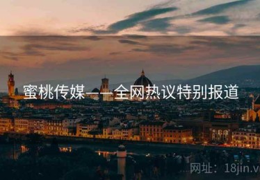 蜜桃传媒——全网热议特别报道